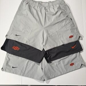 Nike 3XL Okla State Cowboys OSU Football Team Issued Shorts 3 Pair Bundle Lot